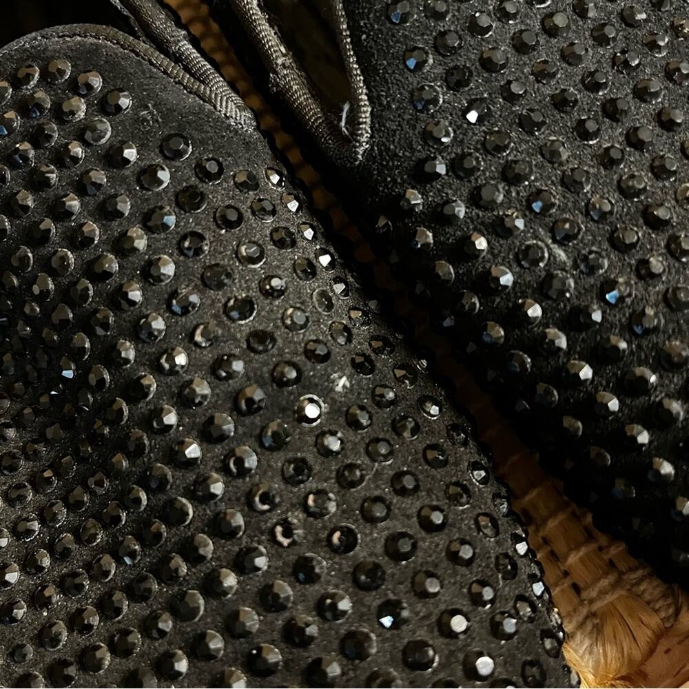 Steve Madden Black Caviar Jeweled Loafers Men’s Size 10 - Picture 8 of 10